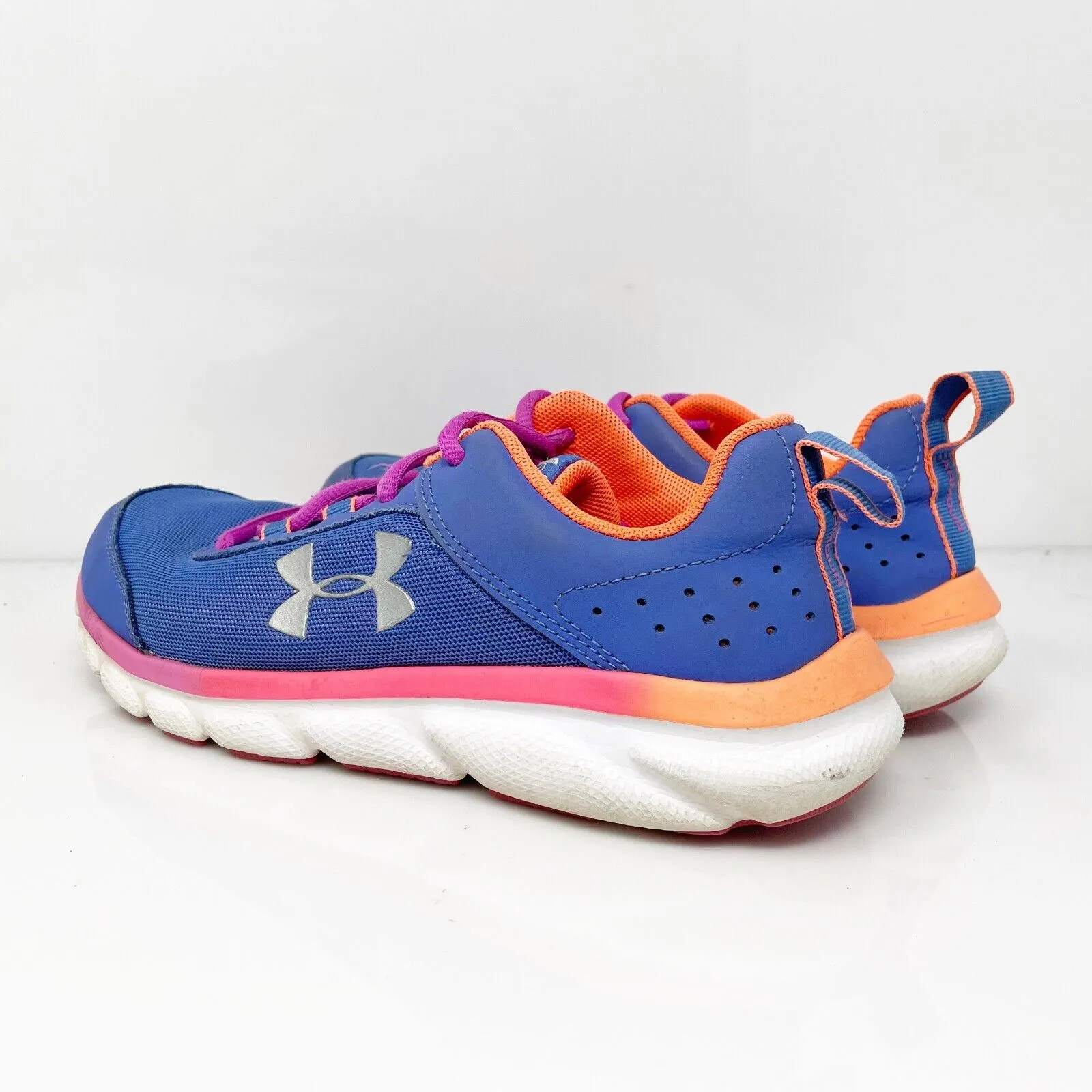 Under Armour Girls Assert 8 3022100-402 Blue Running Shoes Sneakers Size 5Y