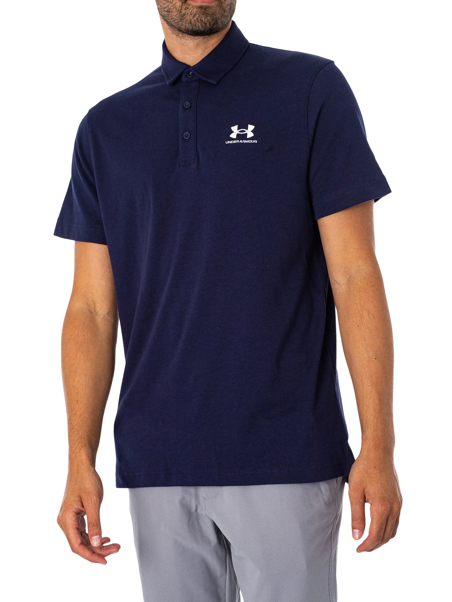 Under Armour Icon Loose Polo Shirt - Navy Blue