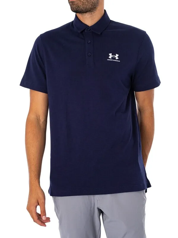 Under Armour Icon Loose Polo Shirt - Navy Blue