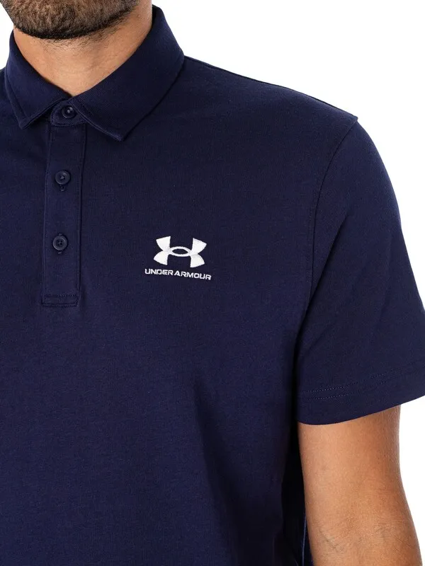 Under Armour Icon Loose Polo Shirt - Navy Blue