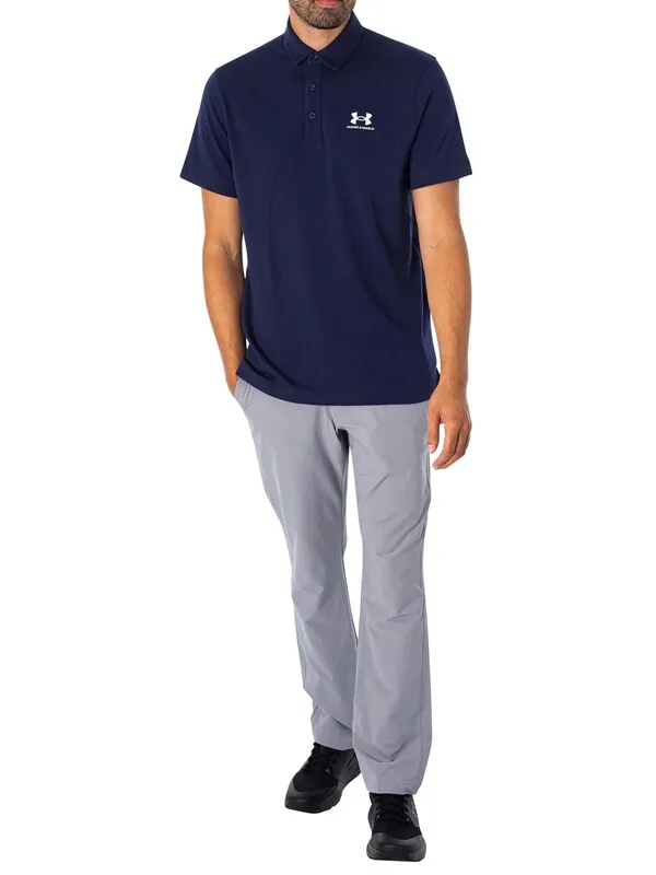 Under Armour Icon Loose Polo Shirt - Navy Blue