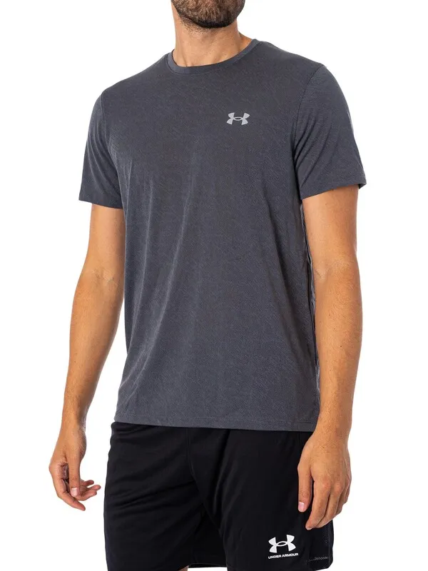 Under Armour Launch Camo T-Shirt - Dark Grey