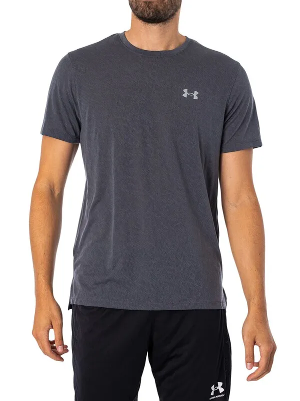 Under Armour Launch Camo T-Shirt - Dark Grey