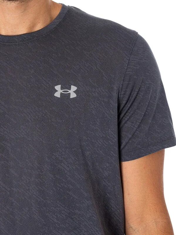 Under Armour Launch Camo T-Shirt - Dark Grey