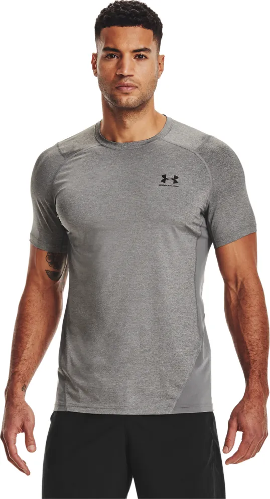 Under Armour Men's UA HG Armour Fitted Short Sleeve Carbon | Buy Under Armour Men's UA HG Armour Fitted Short Sleeve C