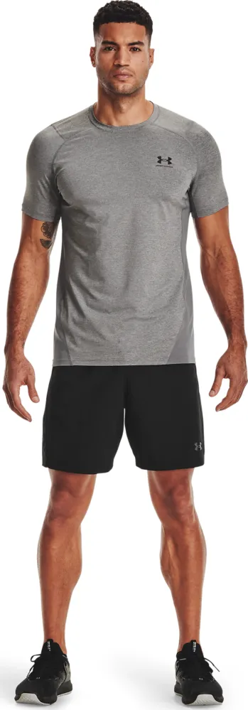 Under Armour Men's UA HG Armour Fitted Short Sleeve Carbon | Buy Under Armour Men's UA HG Armour Fitted Short Sleeve C