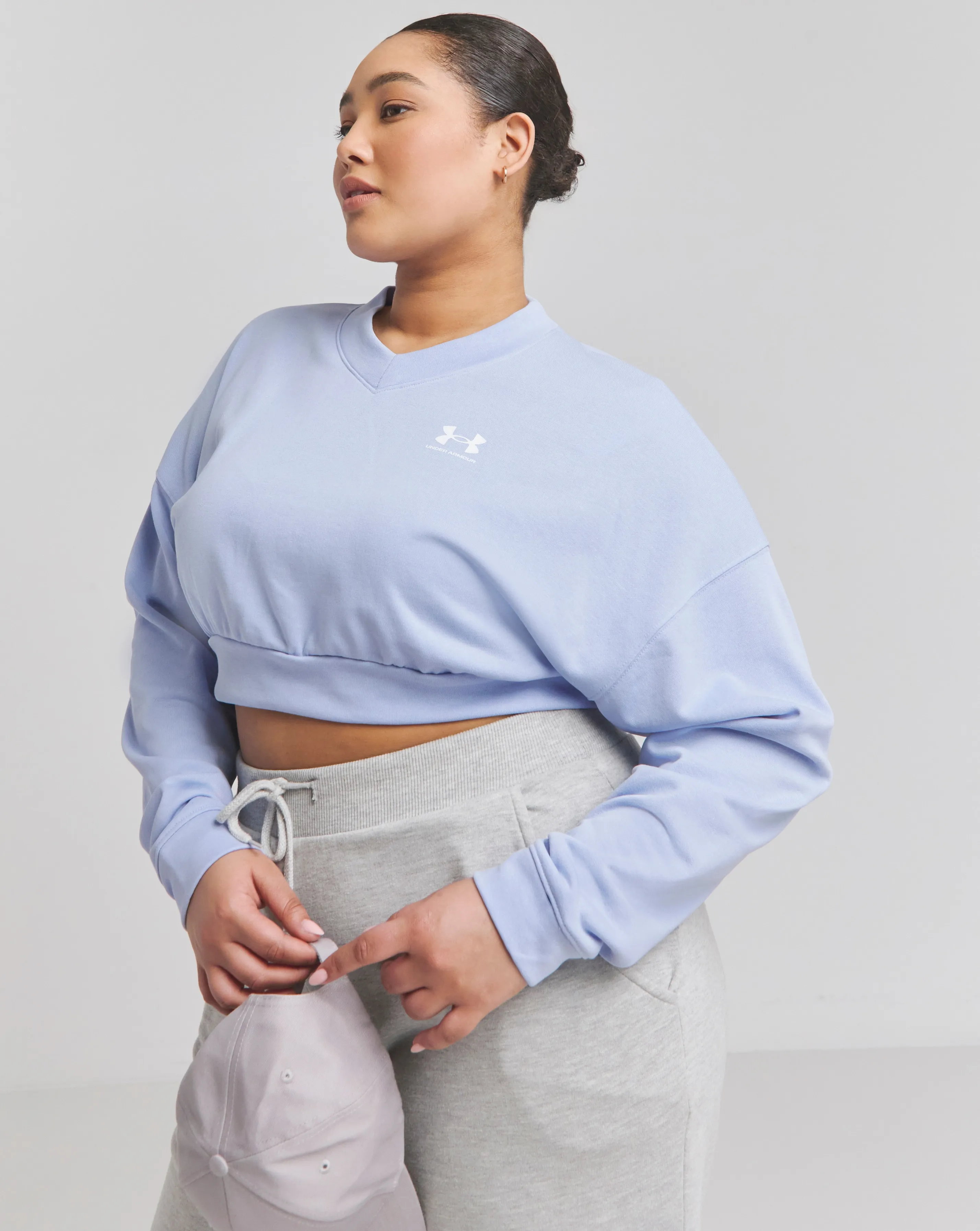 Under Armour Rival Oversized Crop Crew | Simply Be