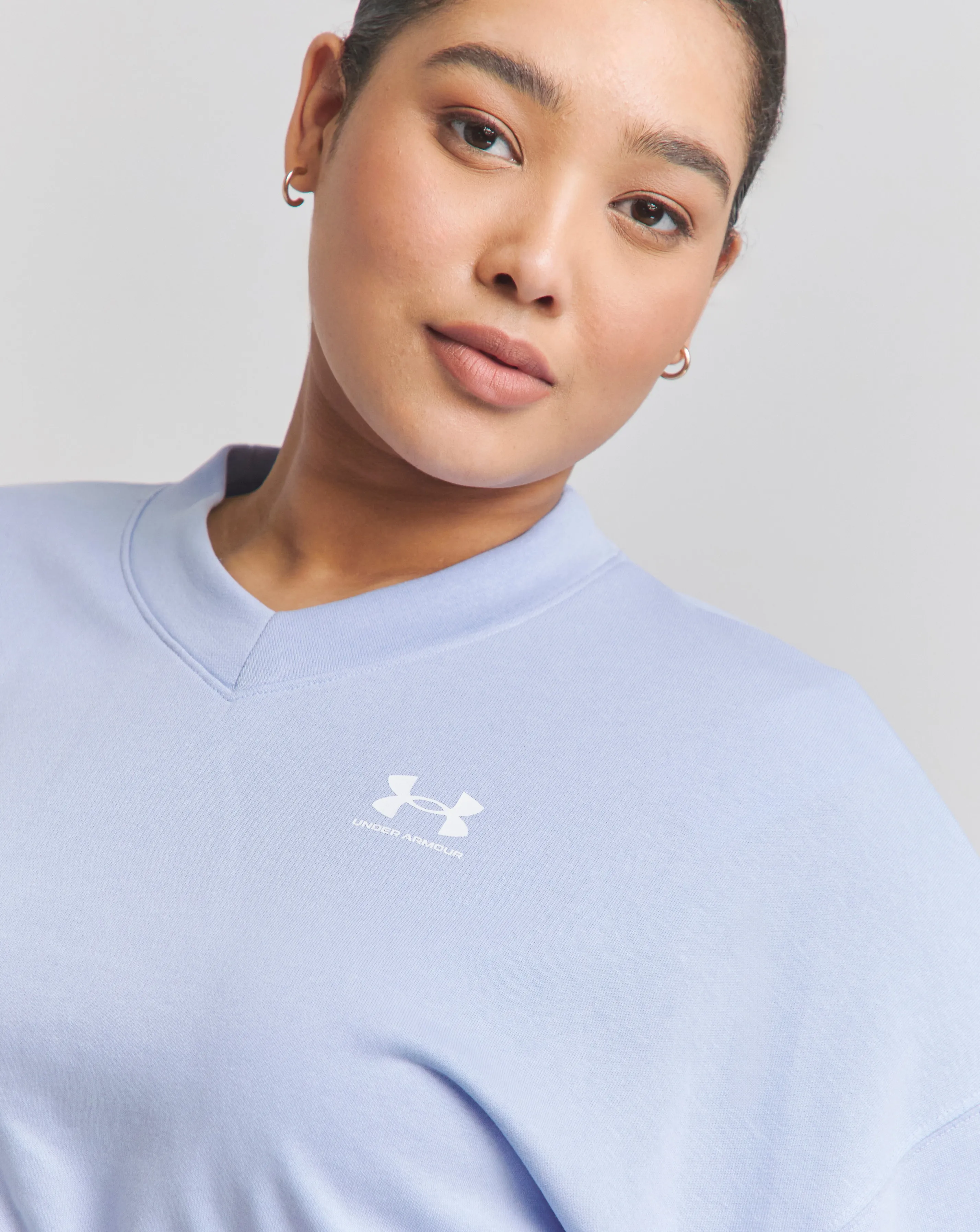 Under Armour Rival Oversized Crop Crew | Simply Be