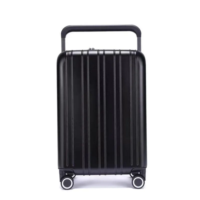 Unisex 20 and 24 Inch Zipper Luggage Trolley Wheel Travel Suitcase