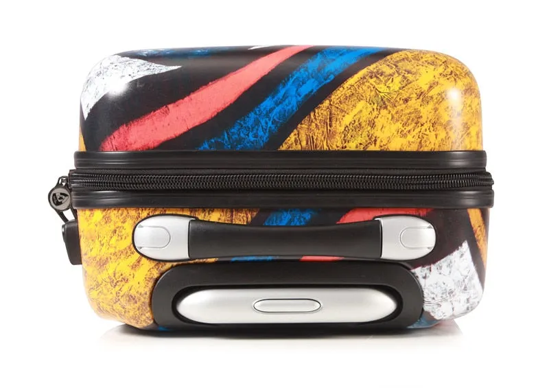 Unisex 20 Inch Fashion Abstract Art Rolling Luggage Suitcase Trolley Bag