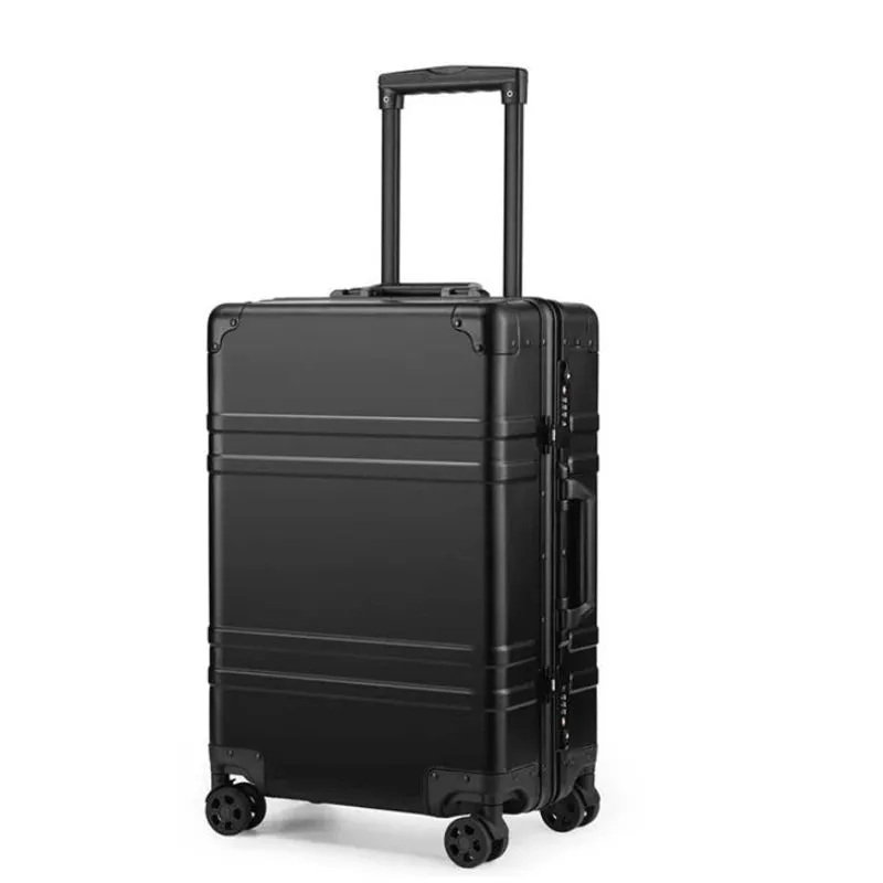 Unisex Aluminium Cabin Size Carry On Travel Suitcase Trolley Bag