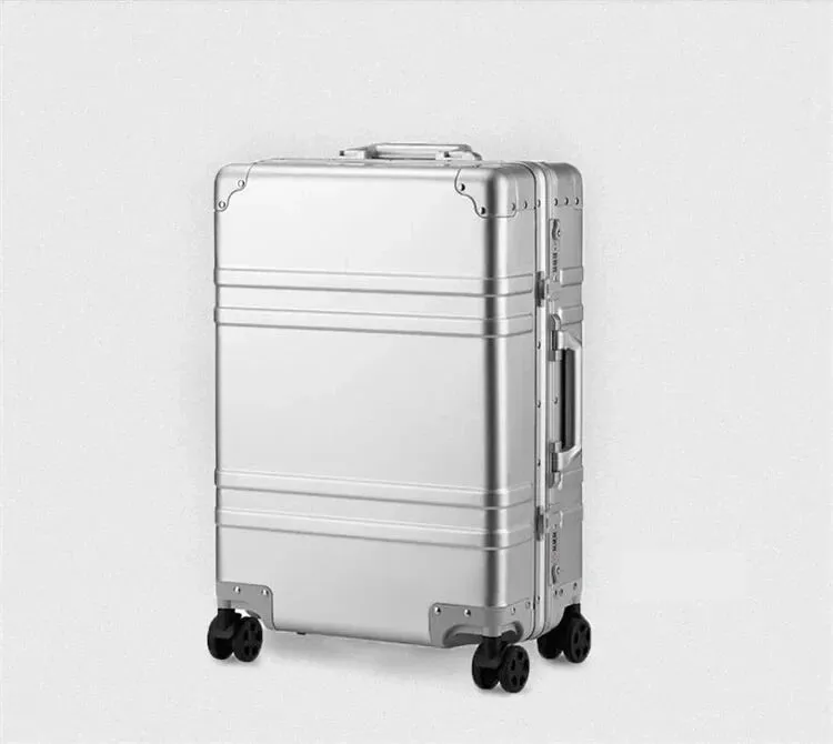 Unisex Aluminium Cabin Size Carry On Travel Suitcase Trolley Bag