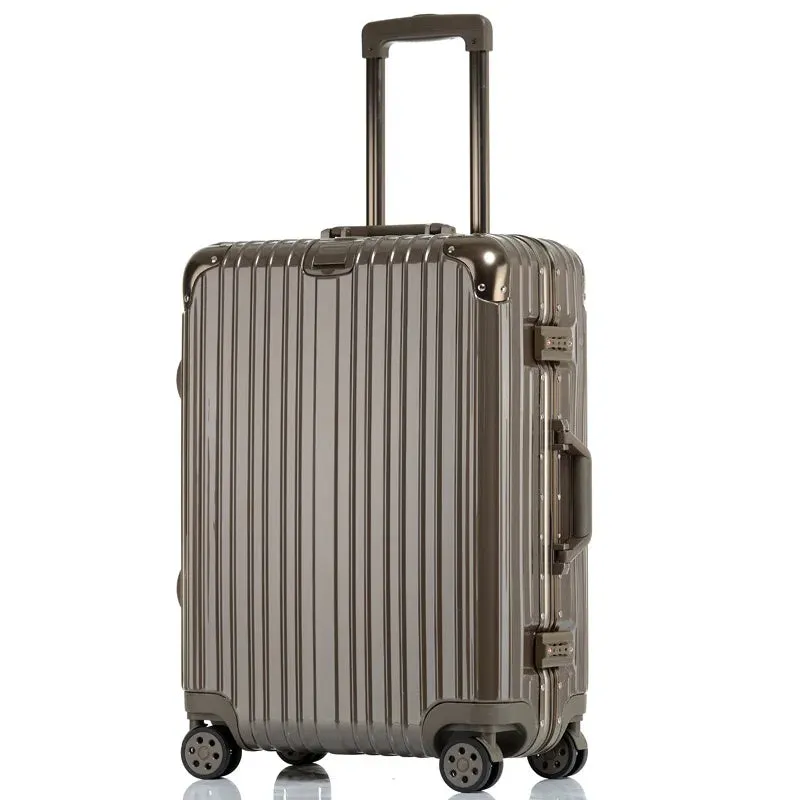 Unisex Spinner Wheel Aluminium Frame Travel Luggage Trolley Suitcase