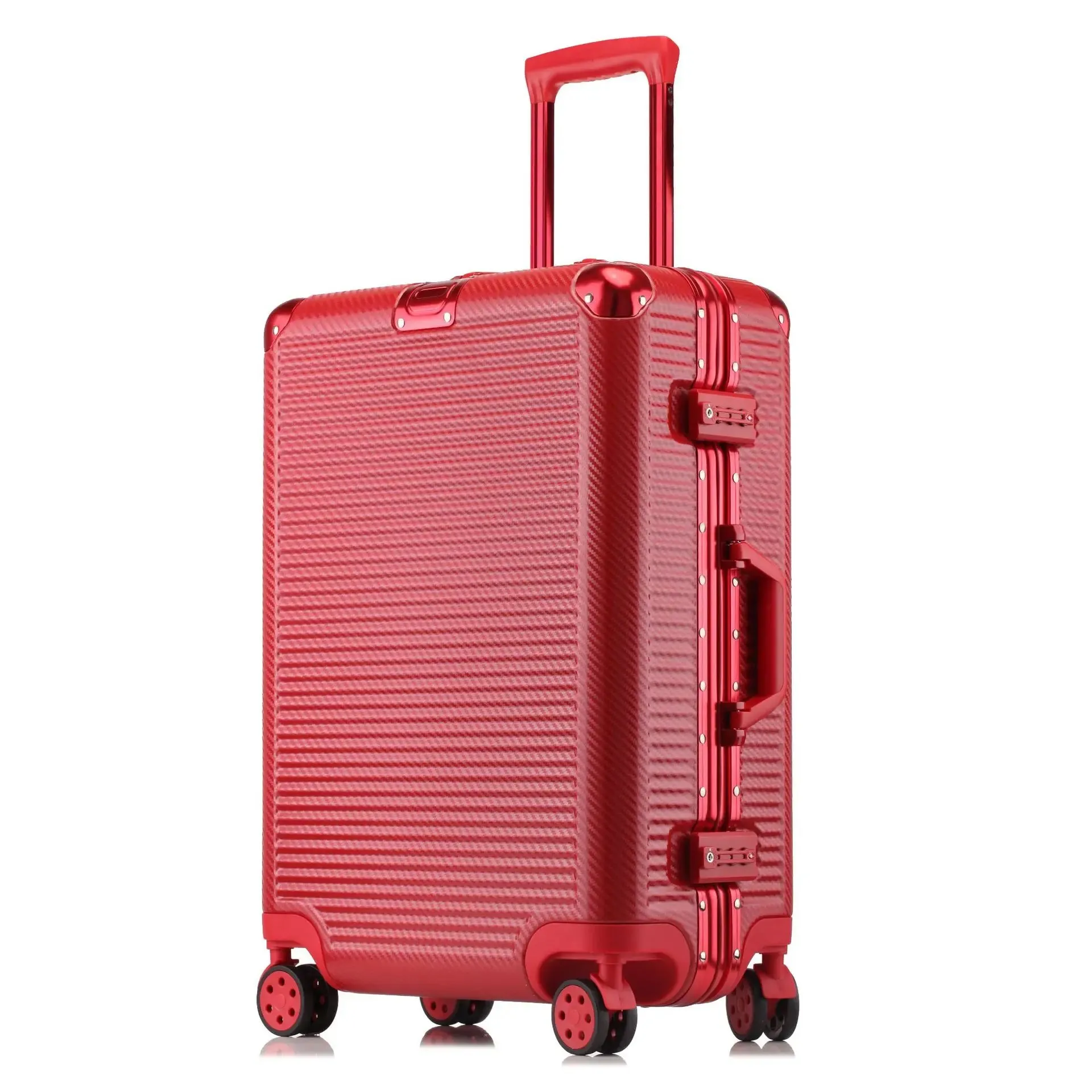 Unisex Spinner Wheel Aluminium Frame Travel Luggage Trolley Suitcase