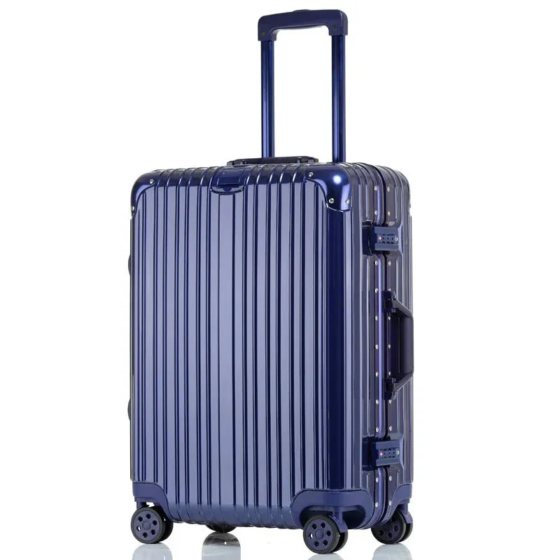 Unisex Spinner Wheel Aluminium Frame Travel Luggage Trolley Suitcase