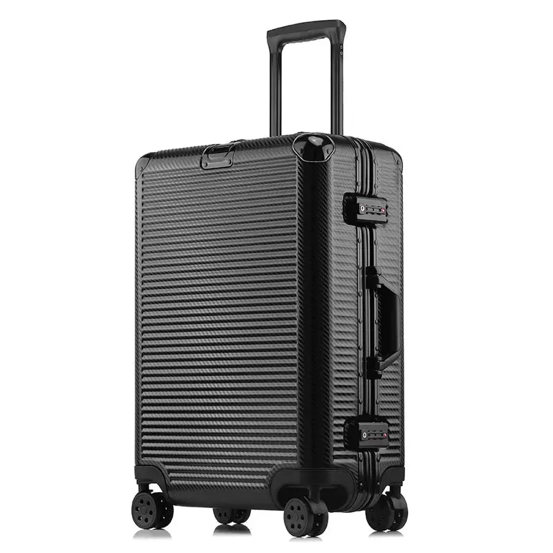 Unisex Spinner Wheel Aluminium Frame Travel Luggage Trolley Suitcase