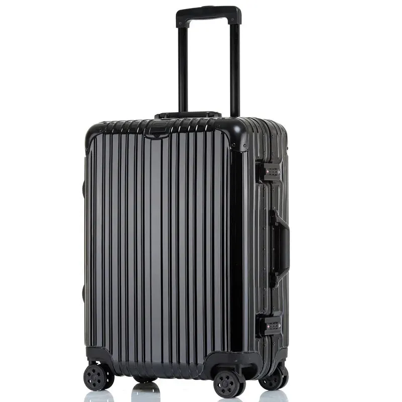 Unisex Spinner Wheel Aluminium Frame Travel Luggage Trolley Suitcase