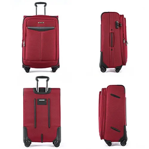 Unitravel Expandable Luggage Lightweight Suitcase Spinner Wheels 20” Carry On