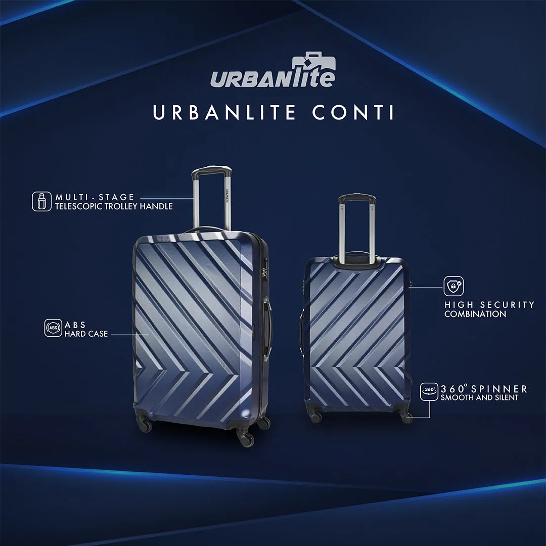 URBANlite Conti 24+28 Bundle | 4-Wheel Spinner | Anti-Scratch | Hard Case Luggage