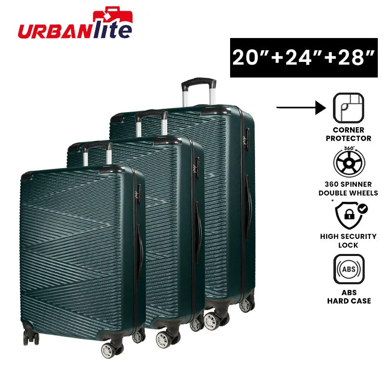 URBANlite Echo 2.0 20+24+28 Bundle | 8-Wheel Spinner | Corner Guard | Hard Case Luggage