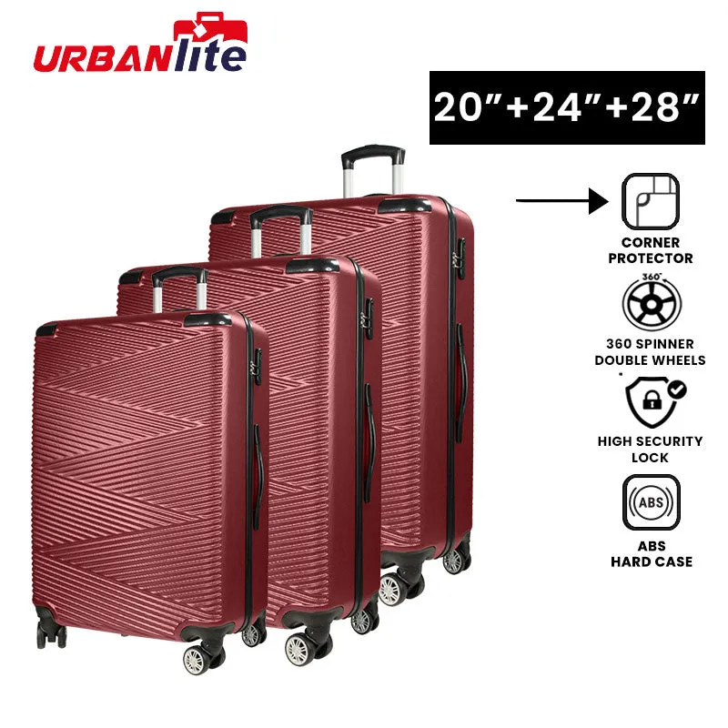 URBANlite Echo 2.0 20+24+28 Bundle | 8-Wheel Spinner | Corner Guard | Hard Case Luggage