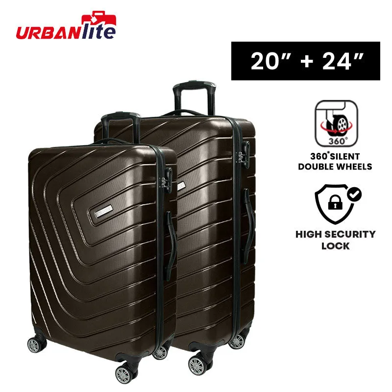 URBANlite Rayer 20+24 Bundle | 8-Wheel Spinner | Anti-Scratch | Hard Case Luggage