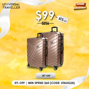 URBANlite Rayer 20+24 Bundle | 8-Wheel Spinner | Anti-Scratch | Hard Case Luggage