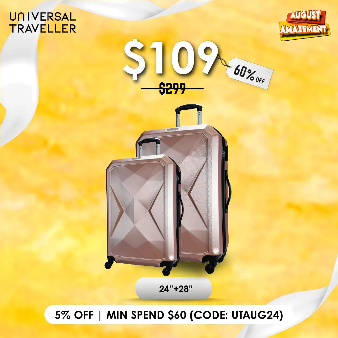 URBANlite Rubik 24+28 Bundle | 4-Wheel Spinner | Hard Case Luggage