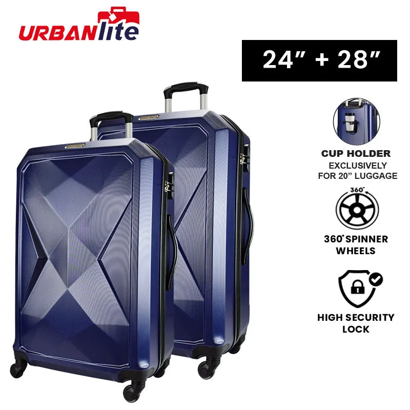 URBANlite Rubik 24+28 Bundle | 4-Wheel Spinner | Hard Case Luggage