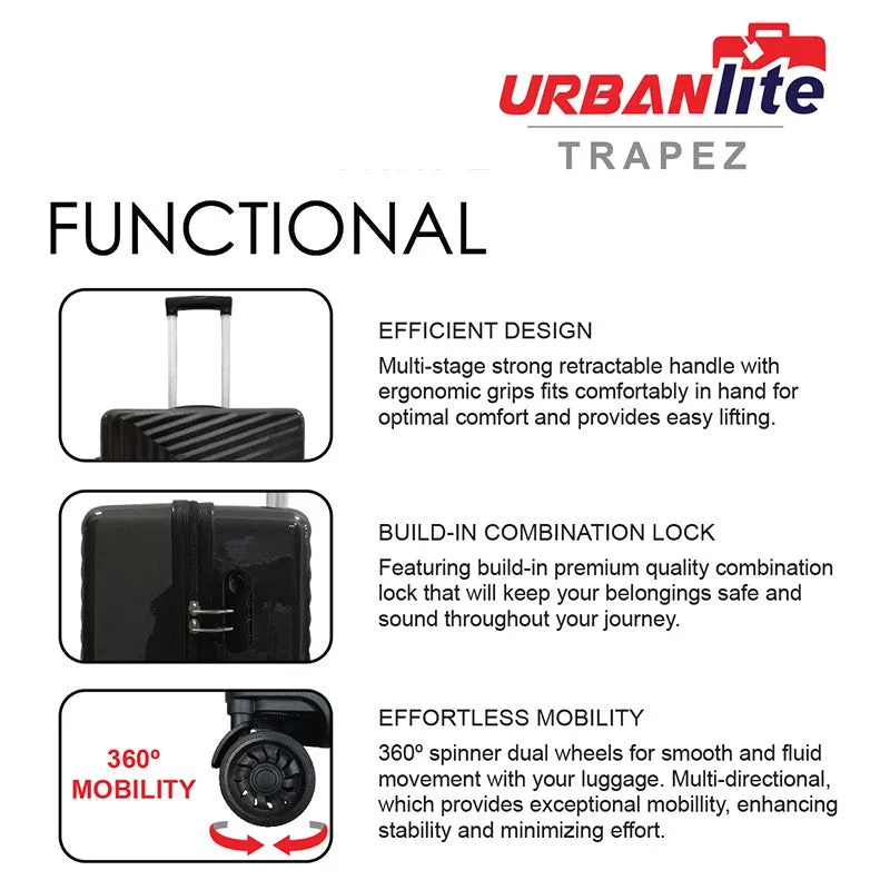 URBANlite Trapez  20/24/28 | 8-Wheel Spinner | Anti-Scratch | Hard Case Luggage