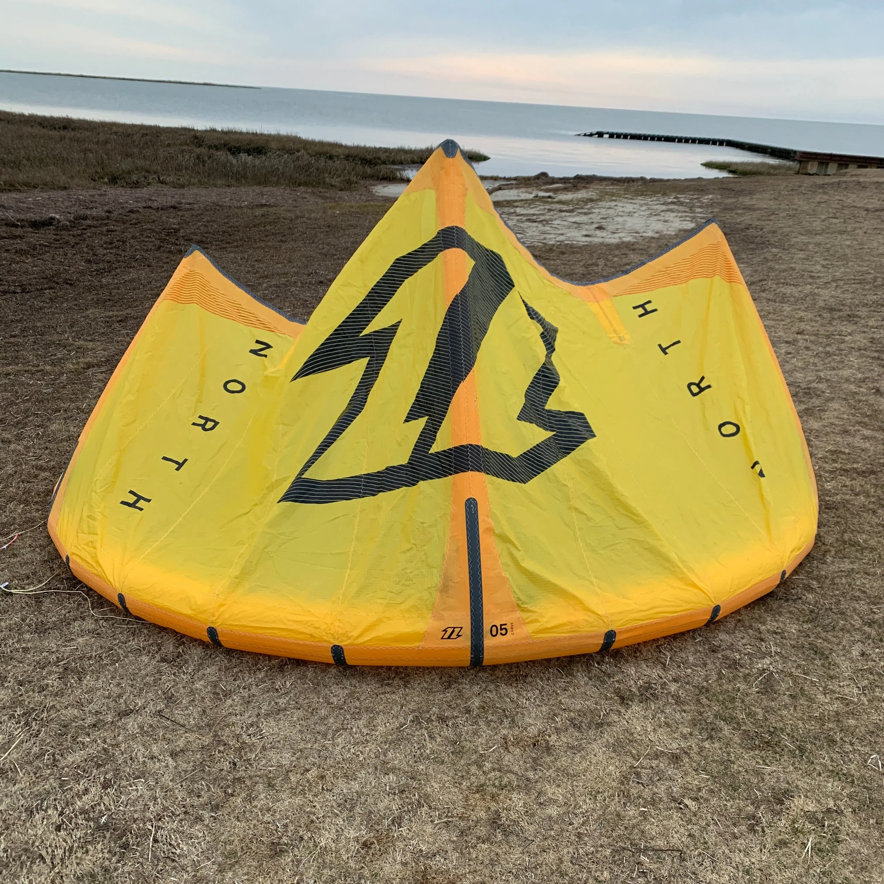 USED 2020 North Carve Kite-5m-Yellow