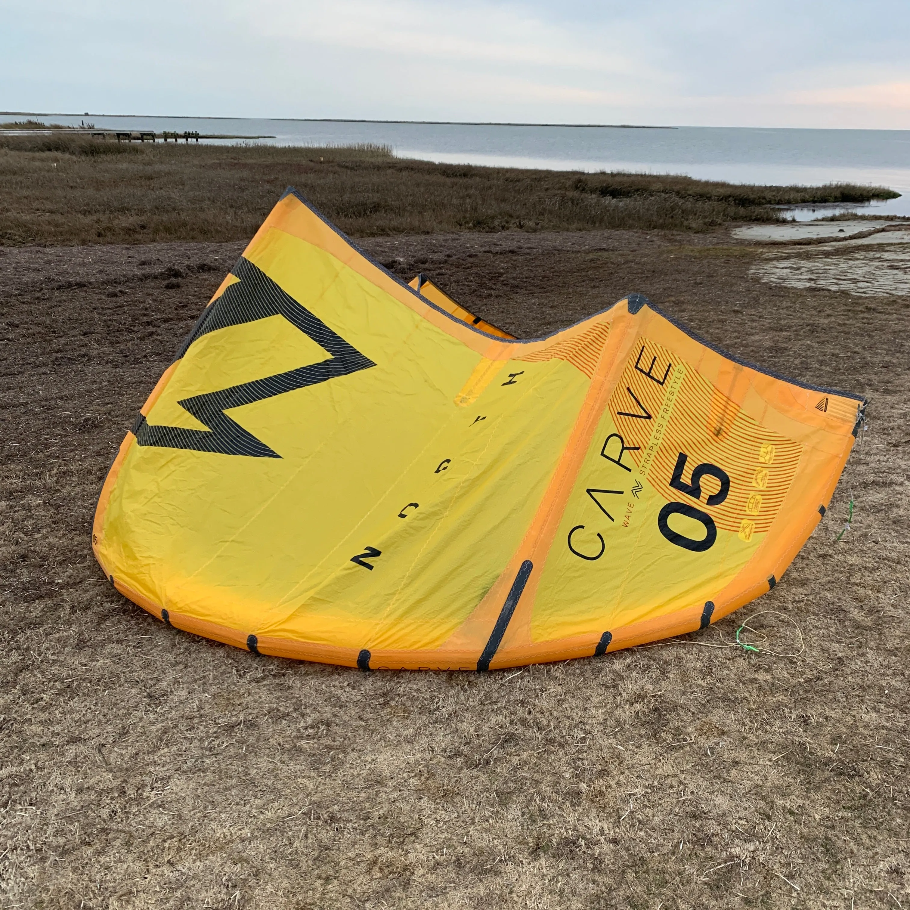 USED 2020 North Carve Kite-5m-Yellow