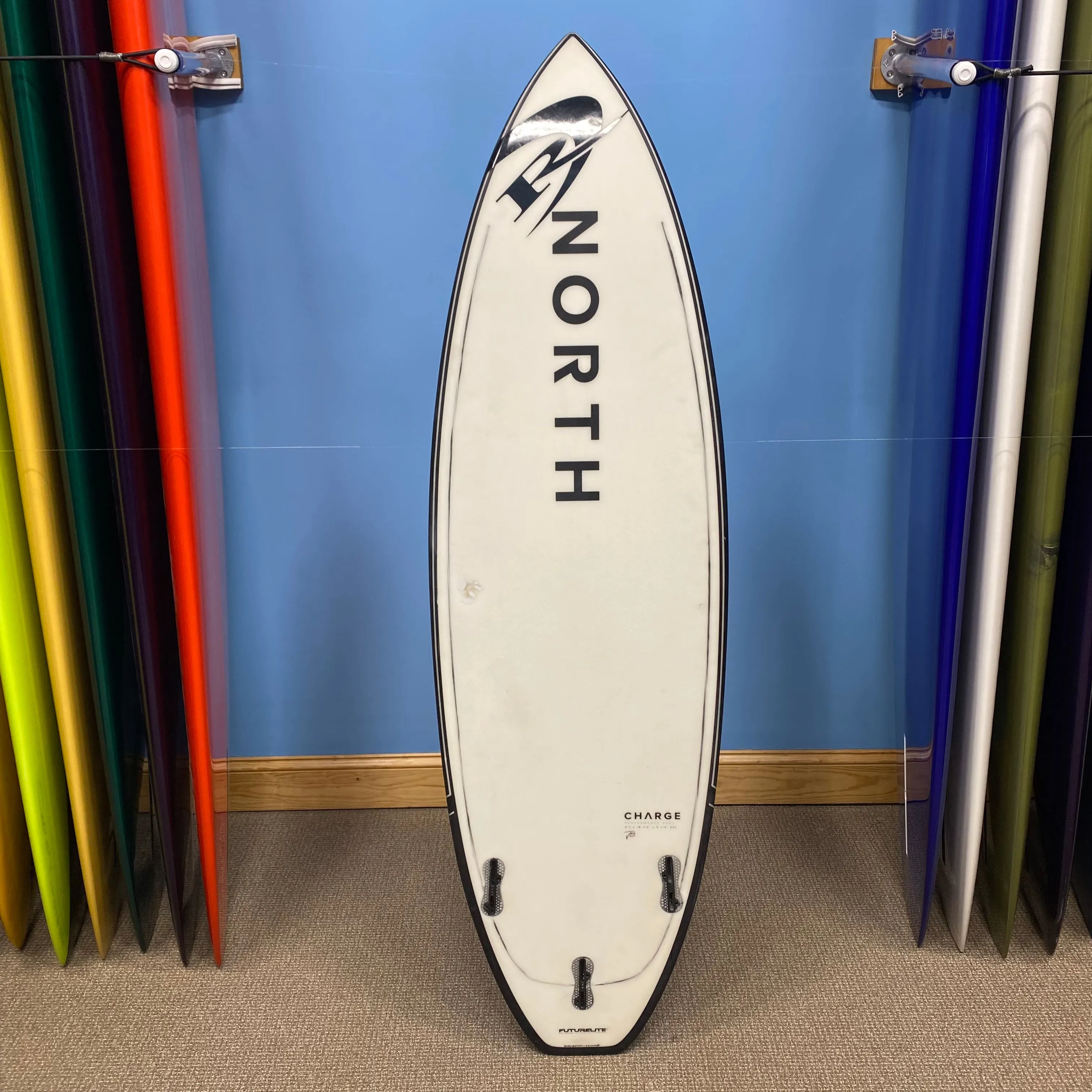 USED 2023 North Charge Kitesurf Board-White-5'7