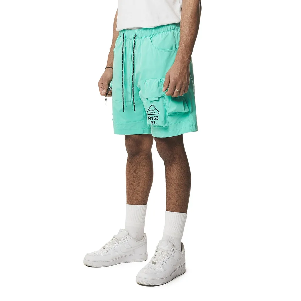 Utility Windbreaker Cargo Shorts - Oasis