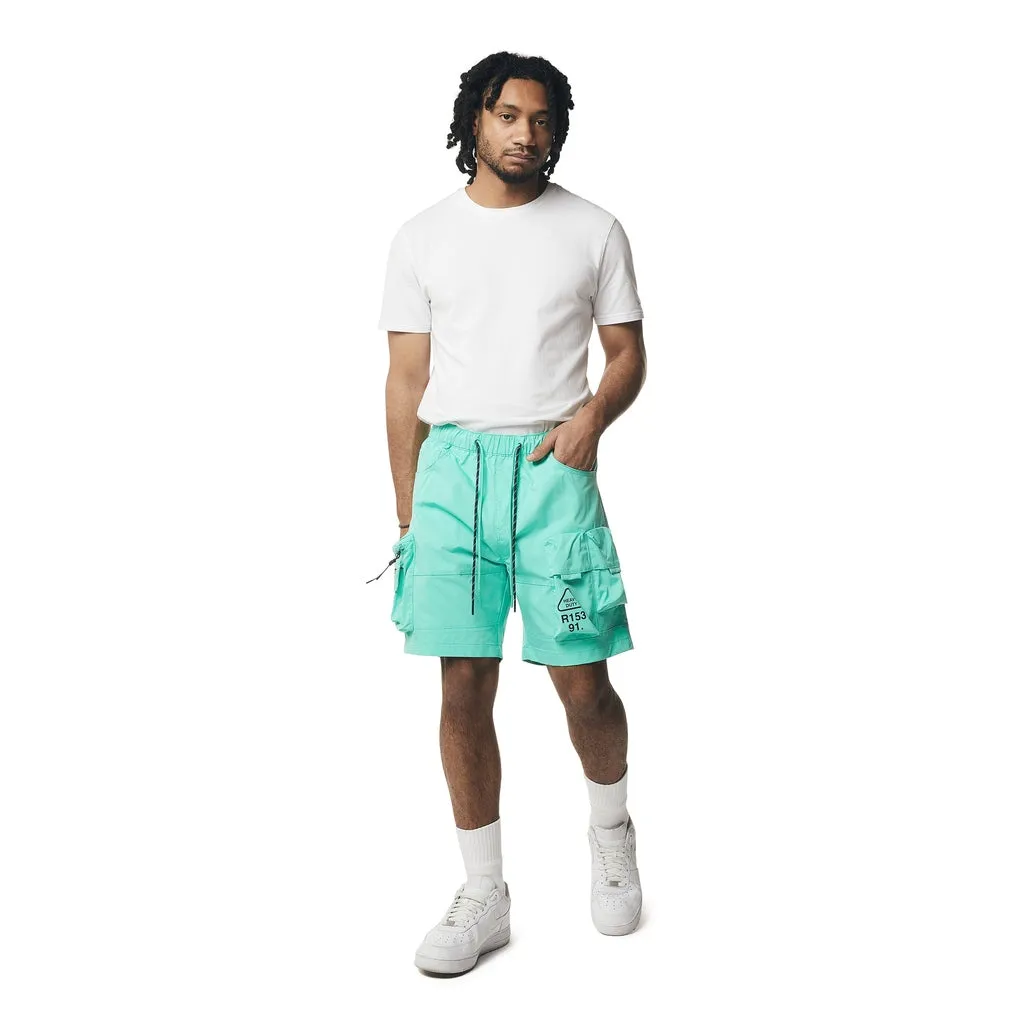 Utility Windbreaker Cargo Shorts - Oasis