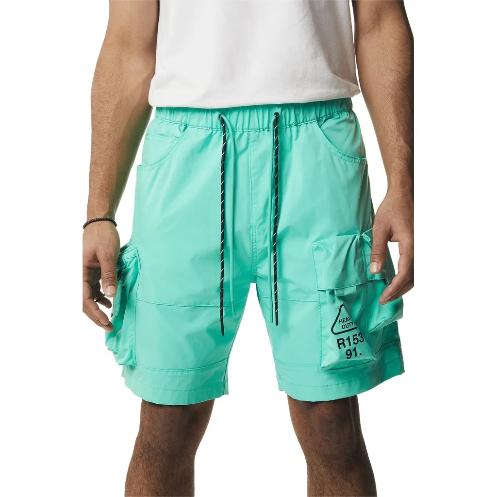 Utility Windbreaker Cargo Shorts - Oasis