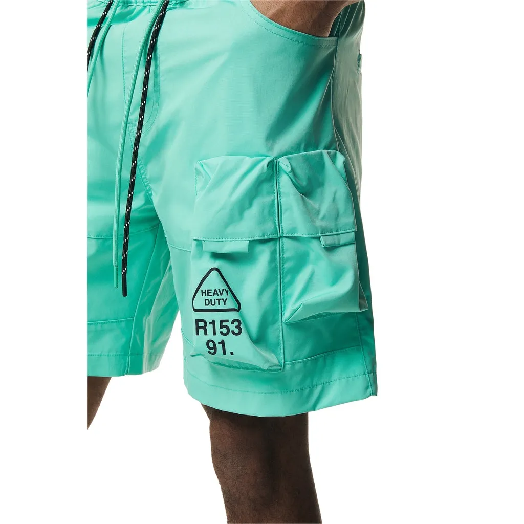 Utility Windbreaker Cargo Shorts - Oasis