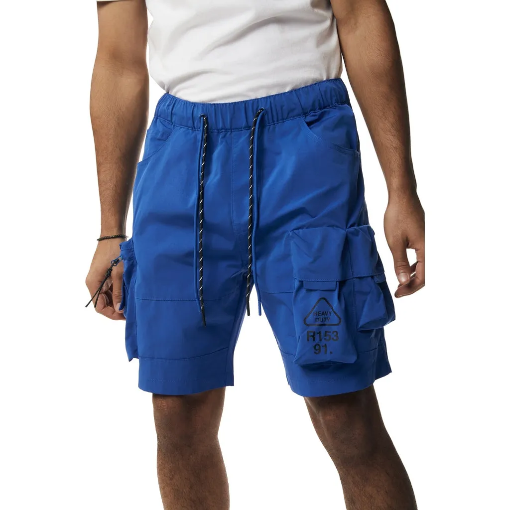 Utility Windbreaker Cargo Shorts - Royal