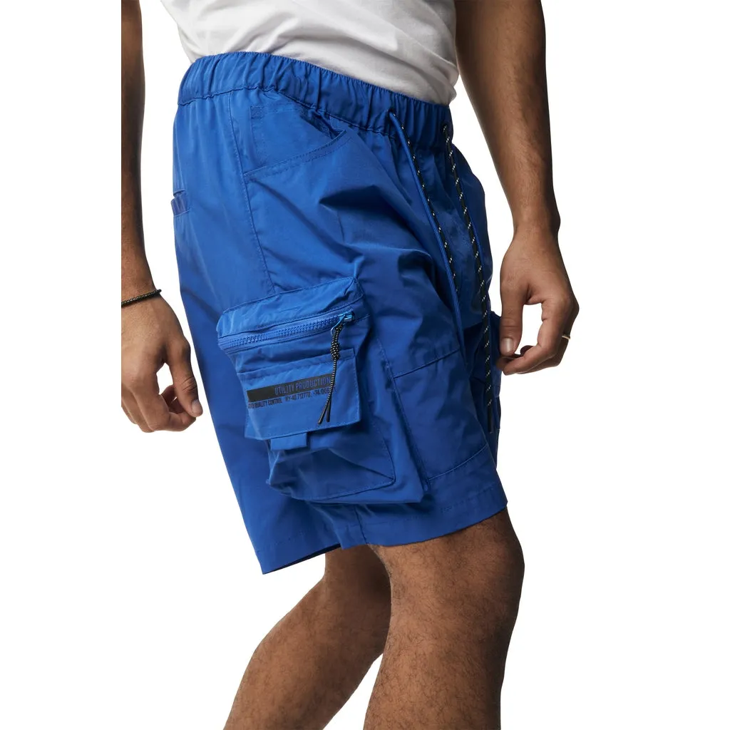 Utility Windbreaker Cargo Shorts - Royal