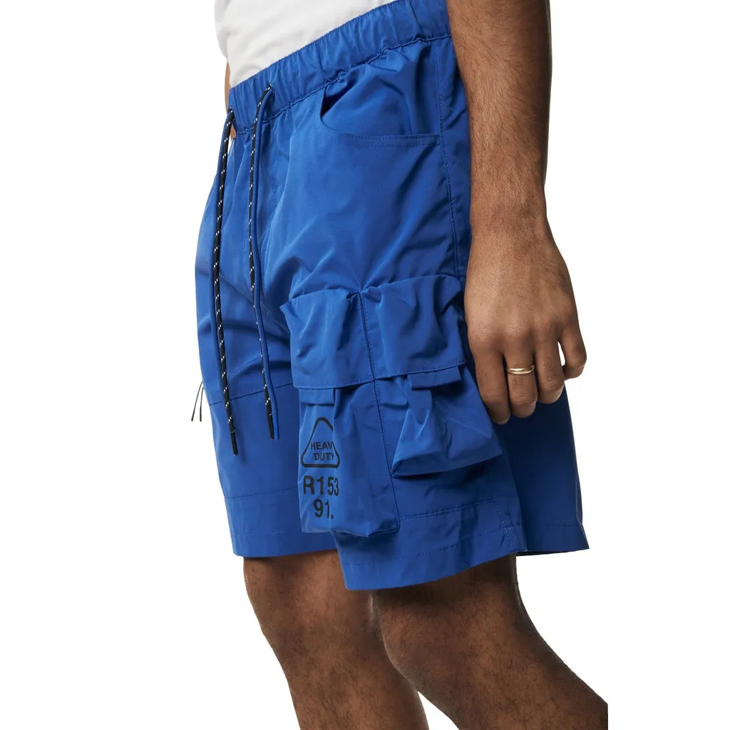 Utility Windbreaker Cargo Shorts - Royal