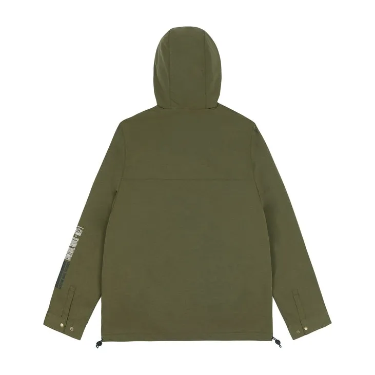 Utility Windbreaker Jacket - Olive