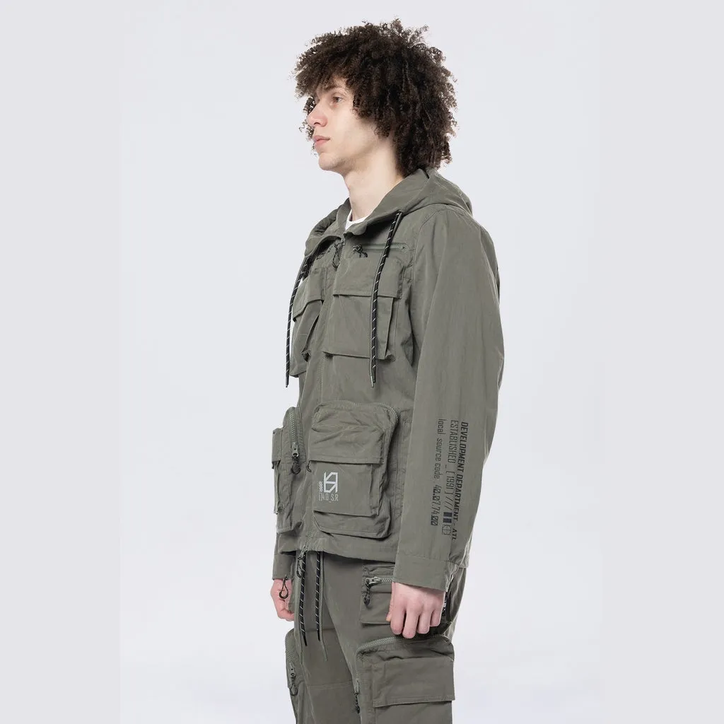 Utility Windbreaker Jacket - Thyme