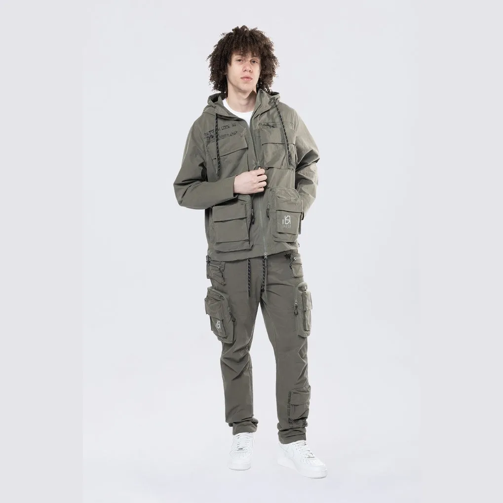 Utility Windbreaker Jacket - Thyme