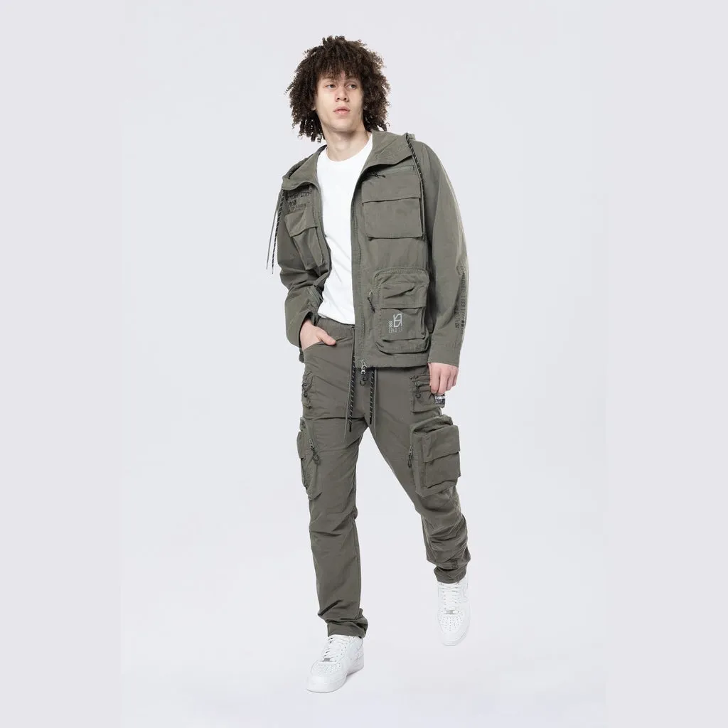 Utility Windbreaker Jacket - Thyme