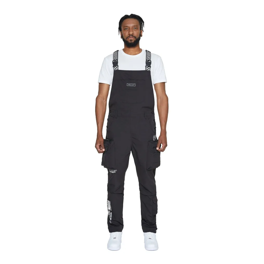 Utility Windbreaker Overalls - Black