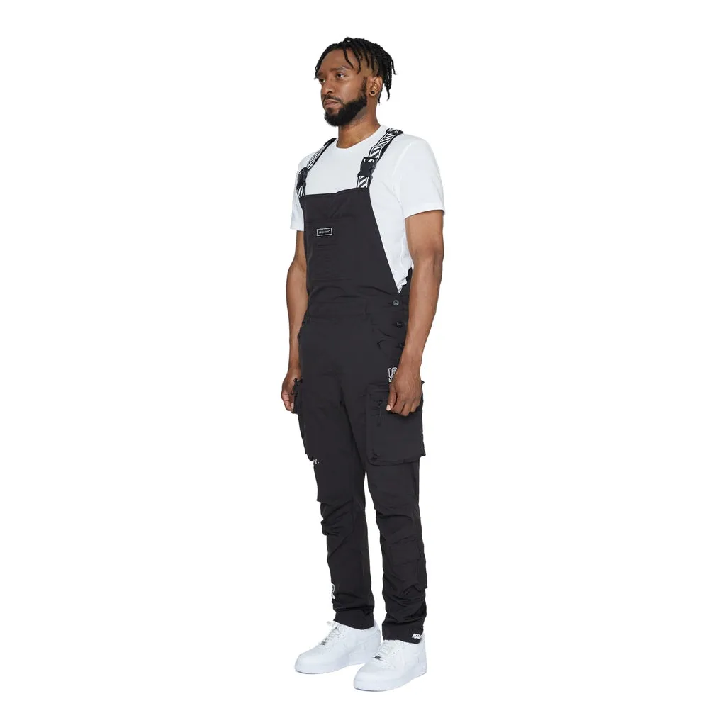 Utility Windbreaker Overalls - Black