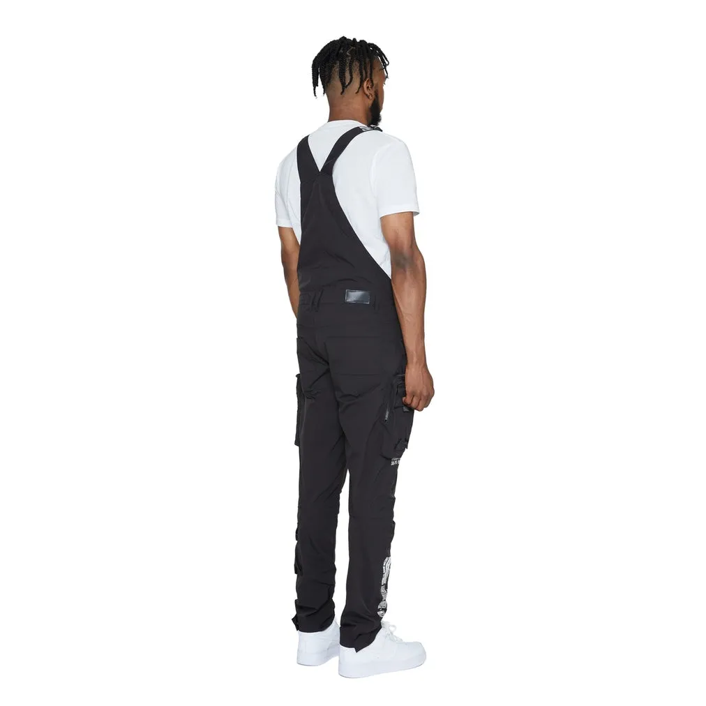 Utility Windbreaker Overalls - Black