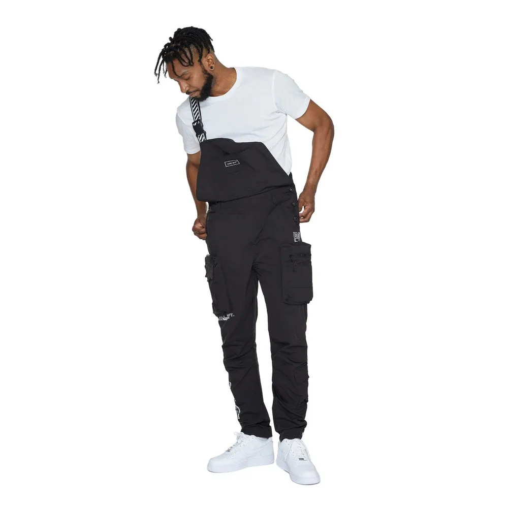 Utility Windbreaker Overalls - Black