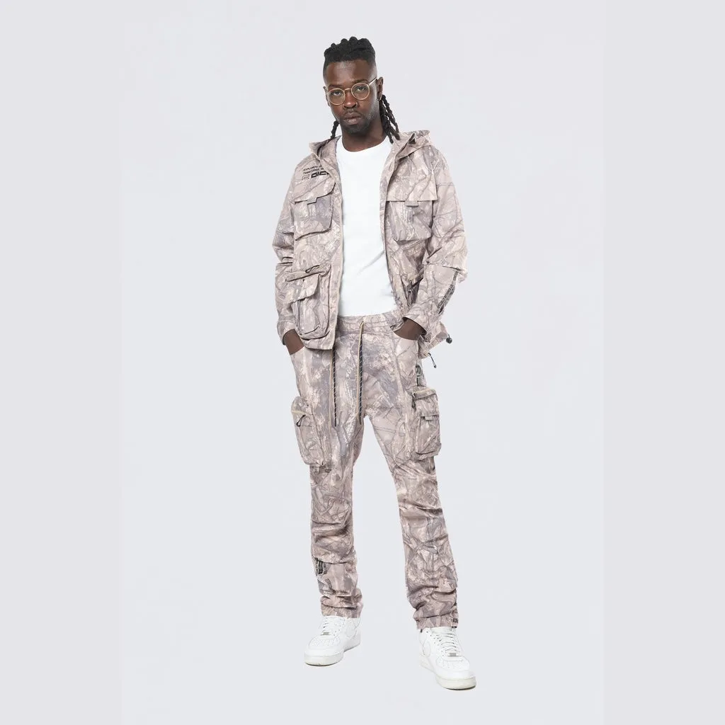 Utility Windbreaker Pants - Khaki Hunting Camo