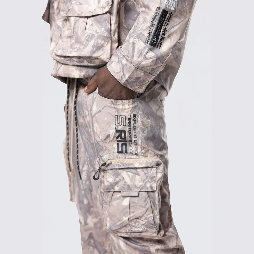 Utility Windbreaker Pants - Khaki Hunting Camo